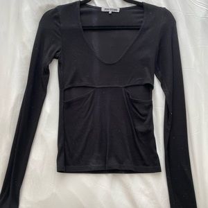 Joah Brown long sleeve cut out top